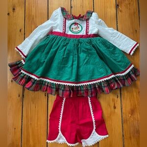 Three by the Sea festive Christmas dress with built in petticoat